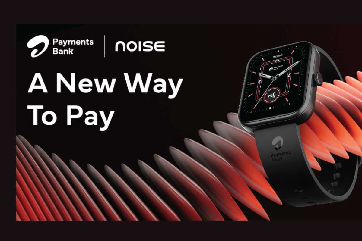 Smartwatch showcasing contactless payment feature.