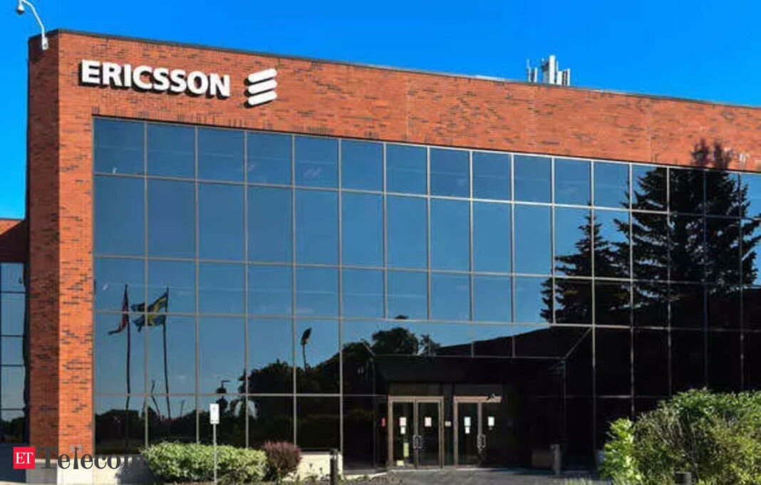 Ericsson office building exterior with glass facade.
