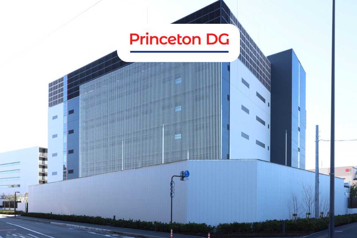 Modern Princeton DG corporate building façade.