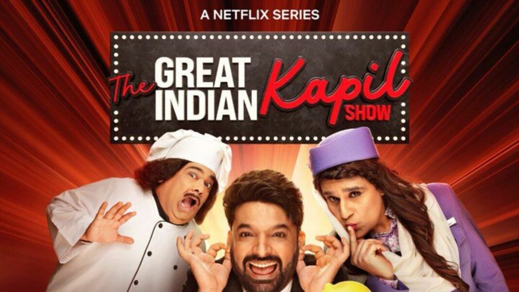 Promotional image for "The Great Indian Kapil Show" series.