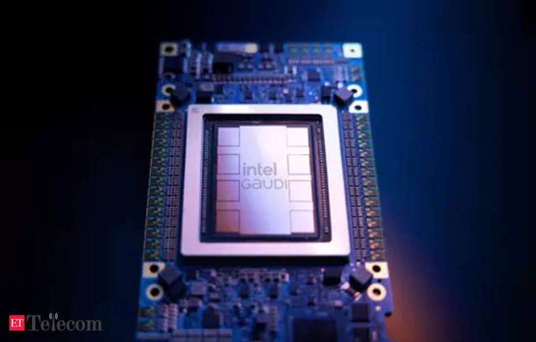 Intel Gaudi processor on circuit board