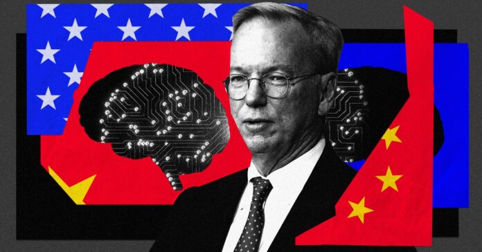 Eric Schmidt Advised Caution on China’s AI Industry, Yet Sought Connections