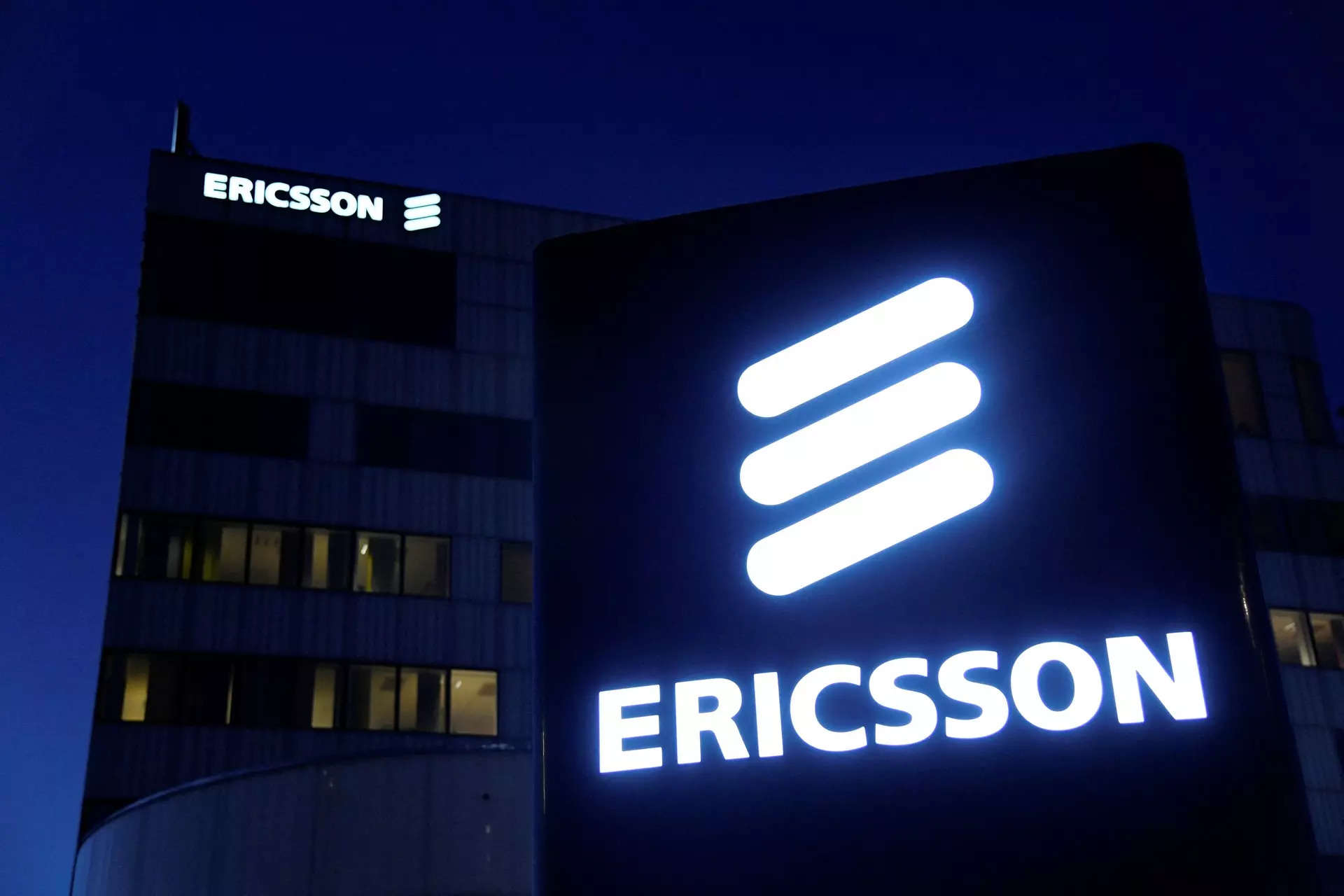 <p>(FILES) A photo taken on October 20, 2022 shows the Ericsson headquarters with the company's logo in Stockholm, Sweden. (Photo by Lars SCHRODER / TT NEWS AGENCY / AFP) / SWEDEN OUT</p>