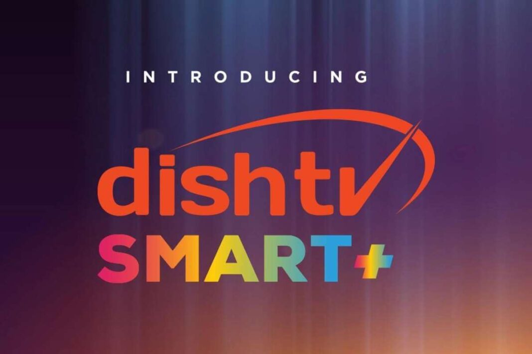 Ad graphic for DishTV Smart+ service introduction.
