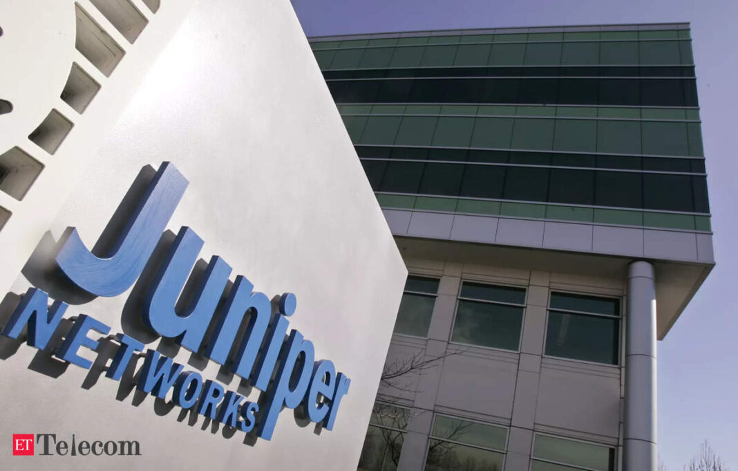 Juniper Networks corporate building façade with logo.