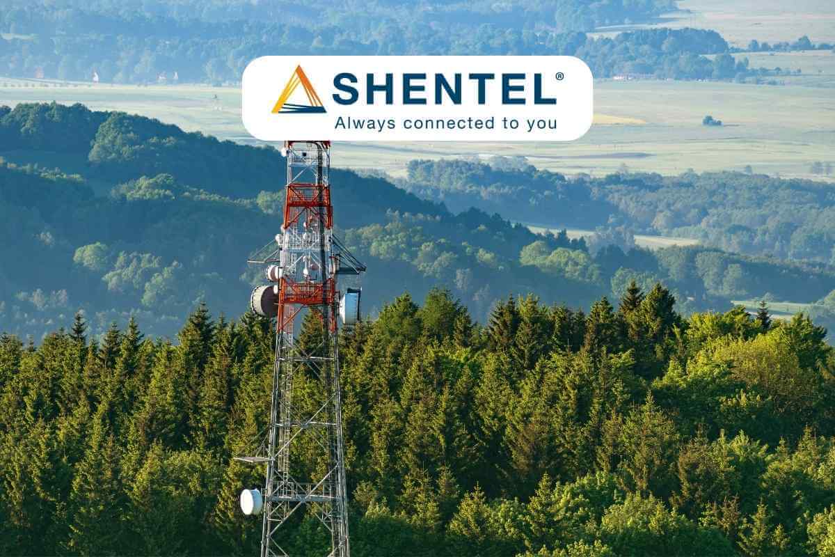 Shentel communications tower amid forested hills
