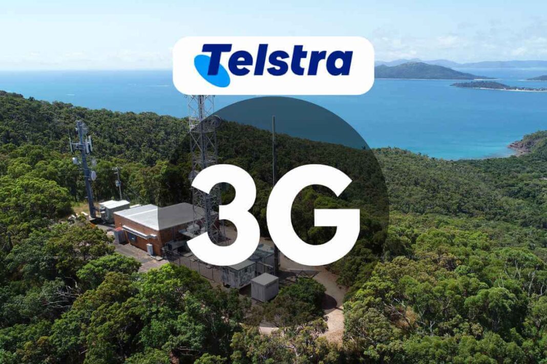 Telstra 3G network coverage in forest area.