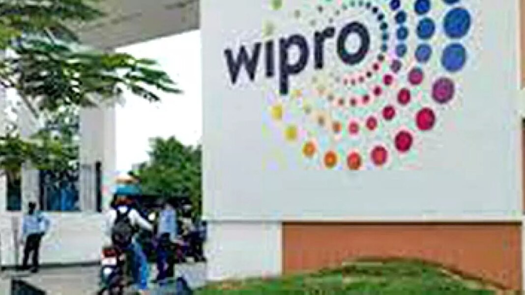 Wipro company logo on building exterior