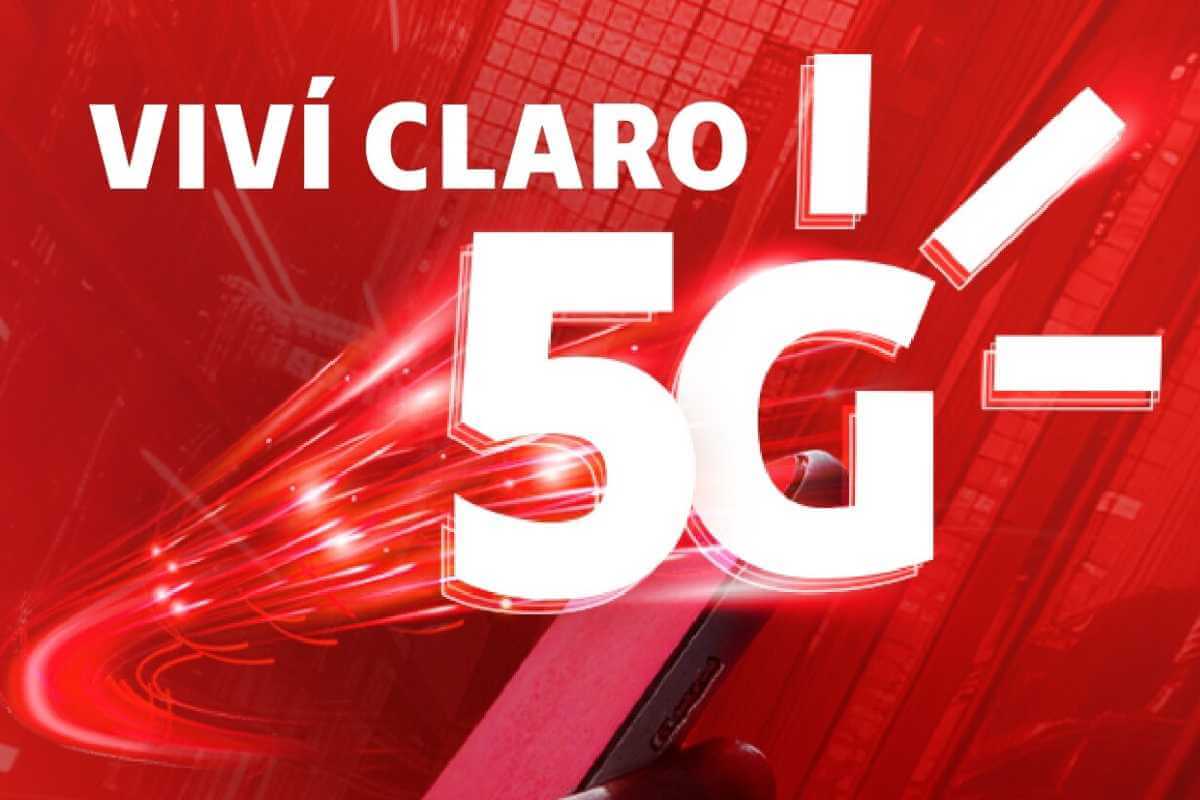 Claro 5G network promotion graphic
