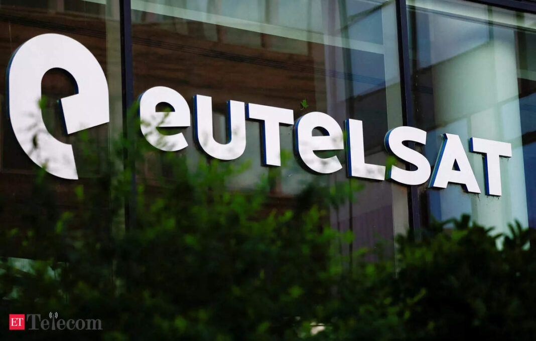 Eutelsat company signage on building facade