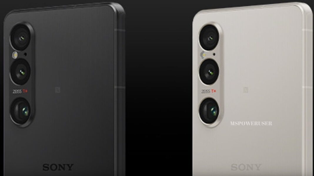 Sony smartphones with triple cameras.