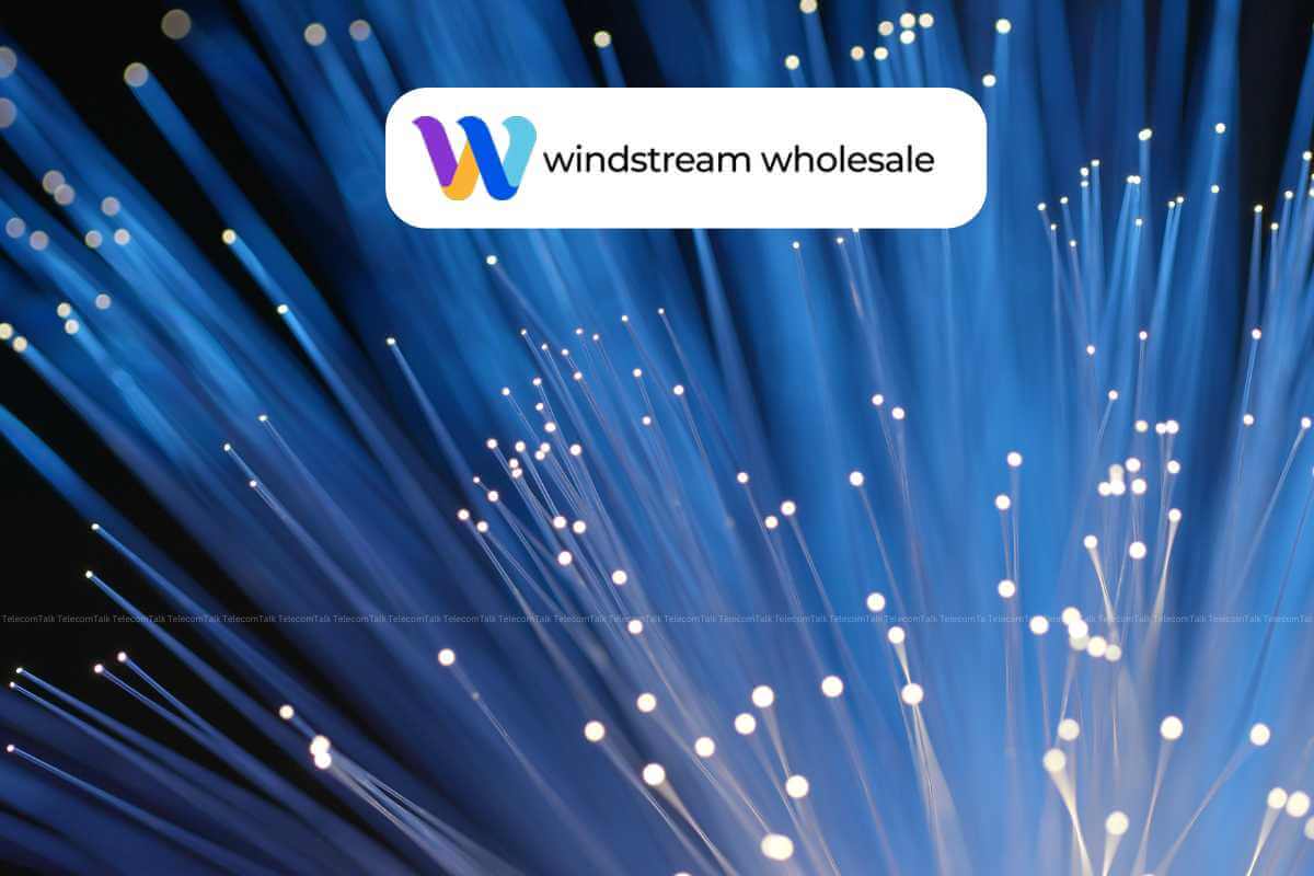 Fiber optic cables with Windstream Wholesale logo.