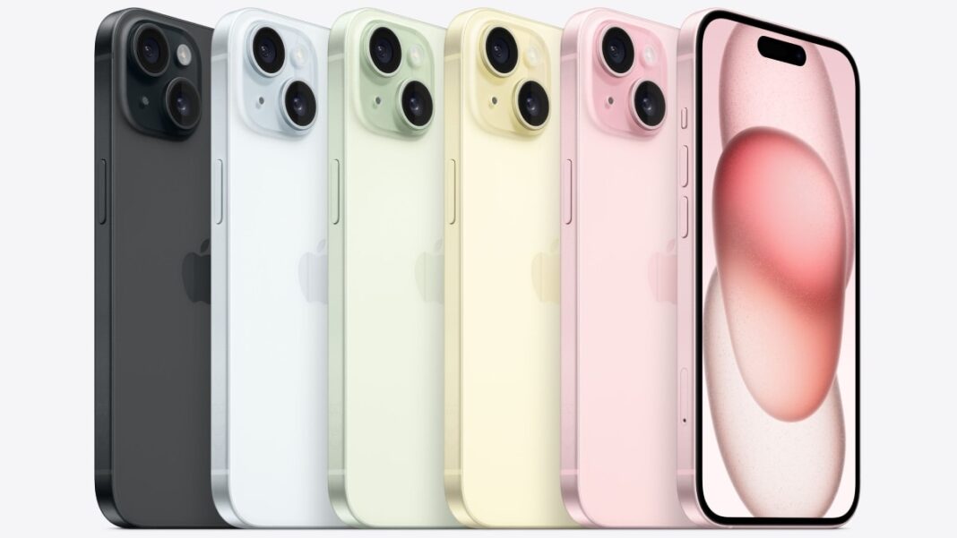 Assorted new smartphones in multiple colors.