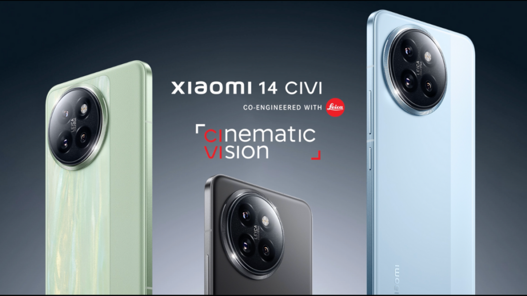 Xiaomi 14 CIVI smartphones with Leica co-engineered cinematic cameras.