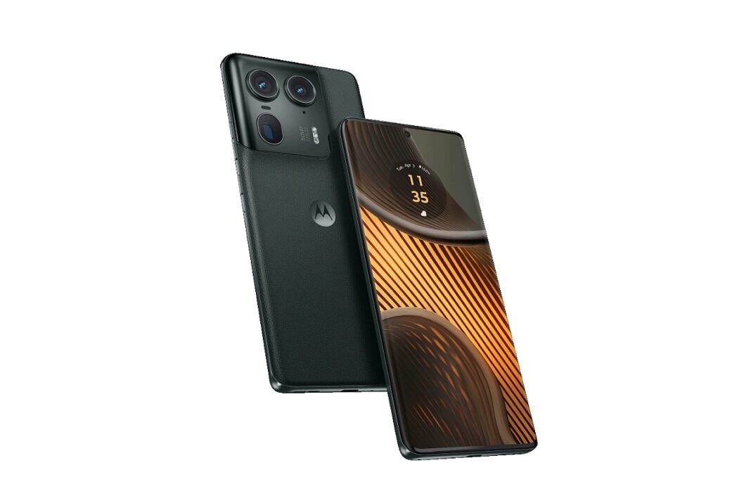 Dual-camera smartphone with textured design