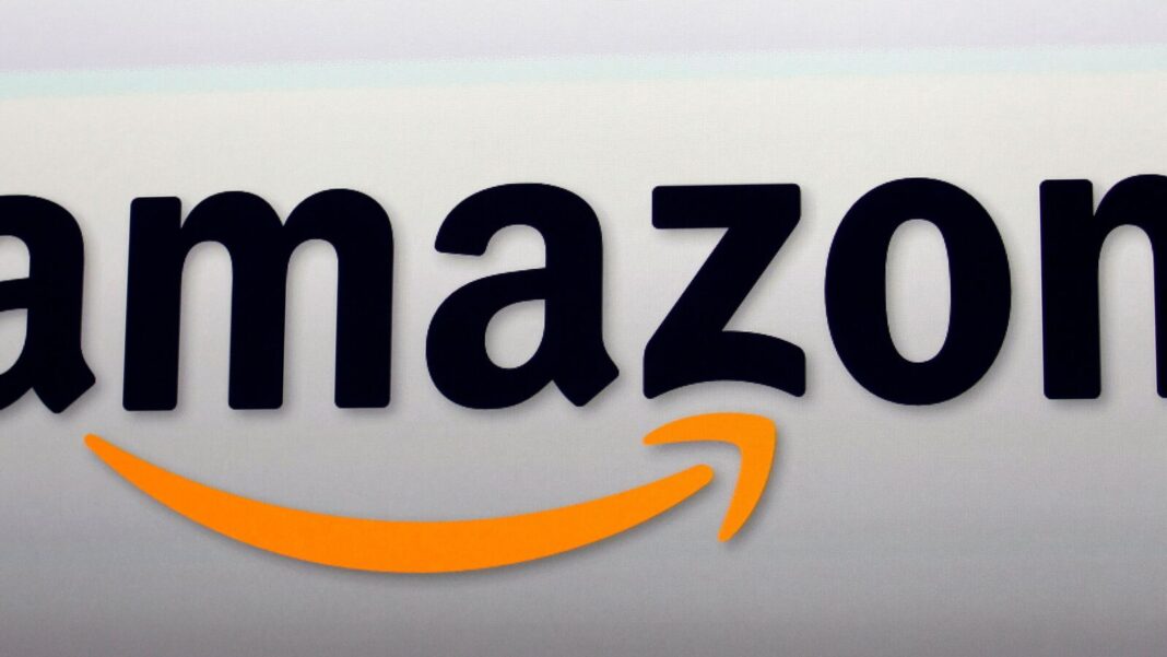 Amazon logo with orange smile arrow.
