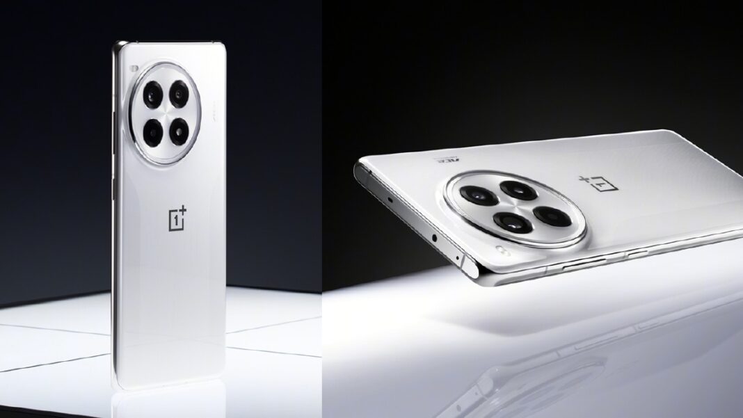 OnePlus smartphone with circular camera module design.