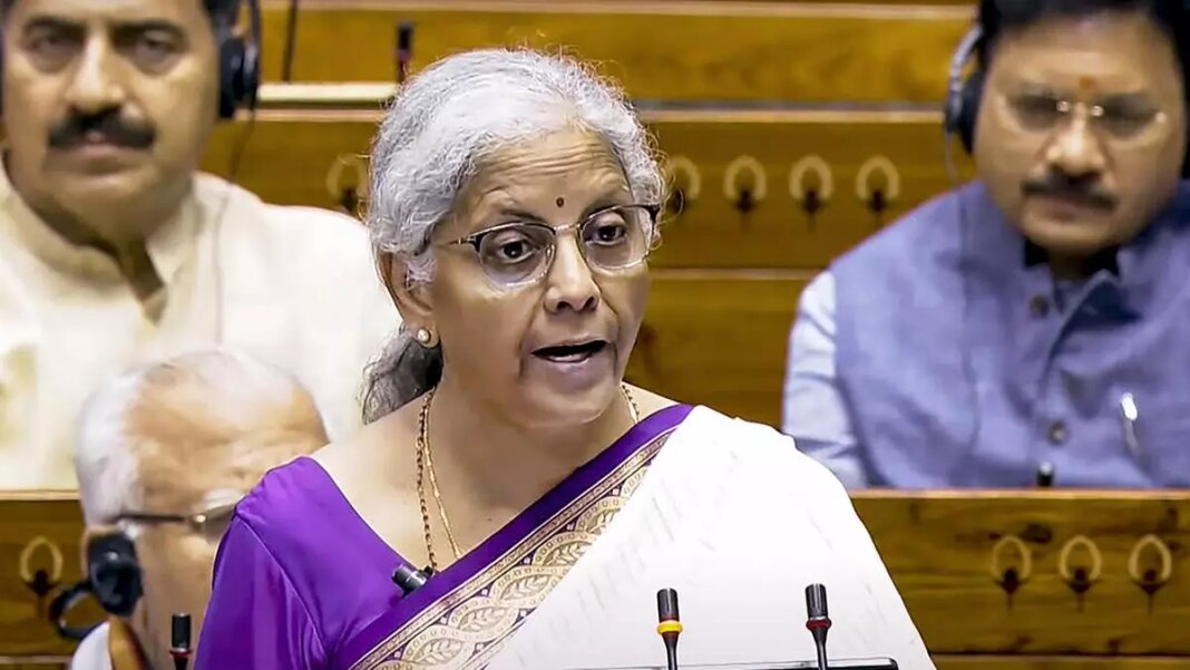 Woman speaking at a parliamentary session.