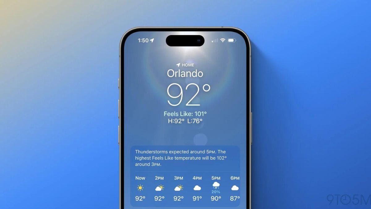 iOS 18 Weather app feature