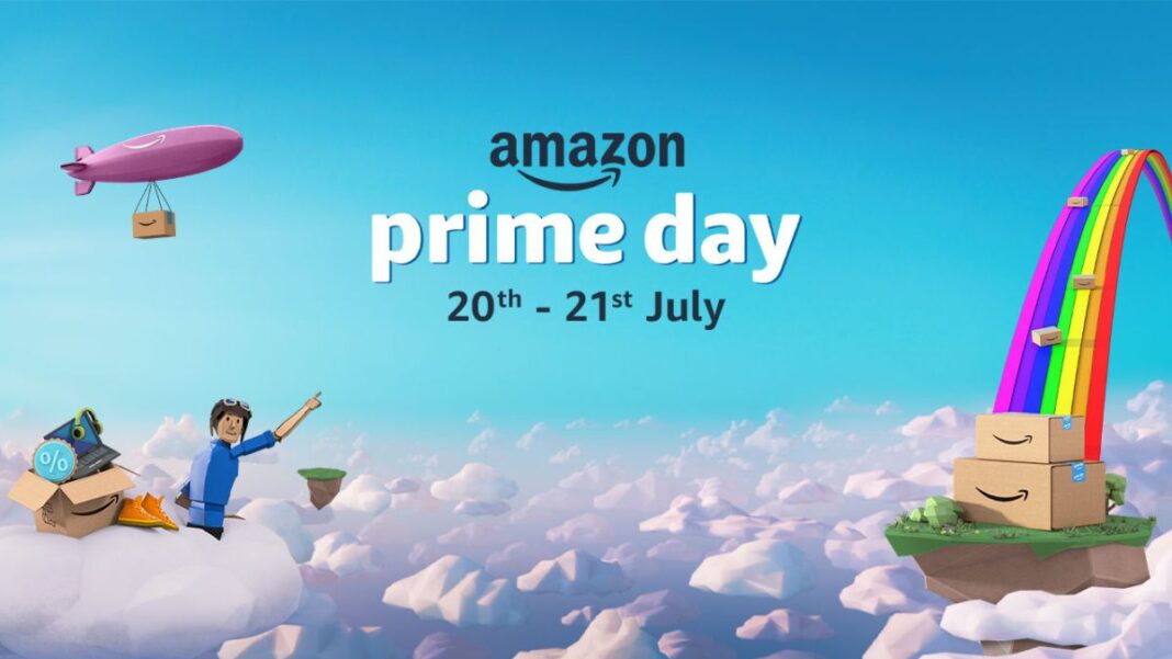 Illustration for Amazon Prime Day event in July.