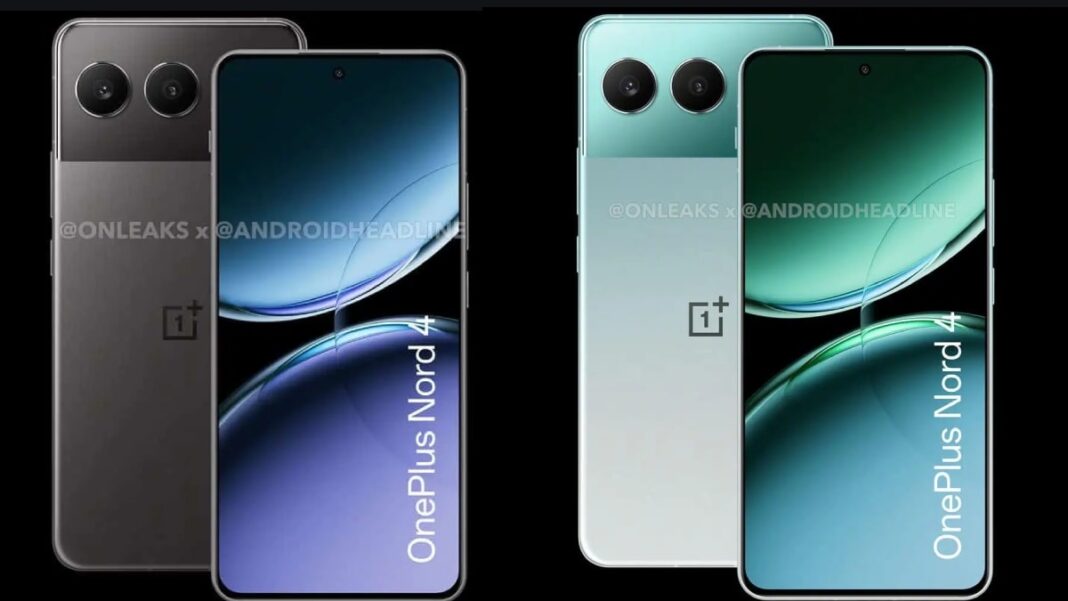 OnePlus Nord 4 smartphone models in black and green.