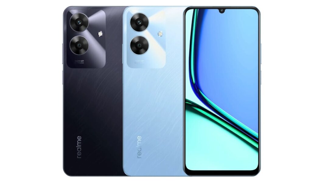 Realme smartphones, dual colors, triple cameras.