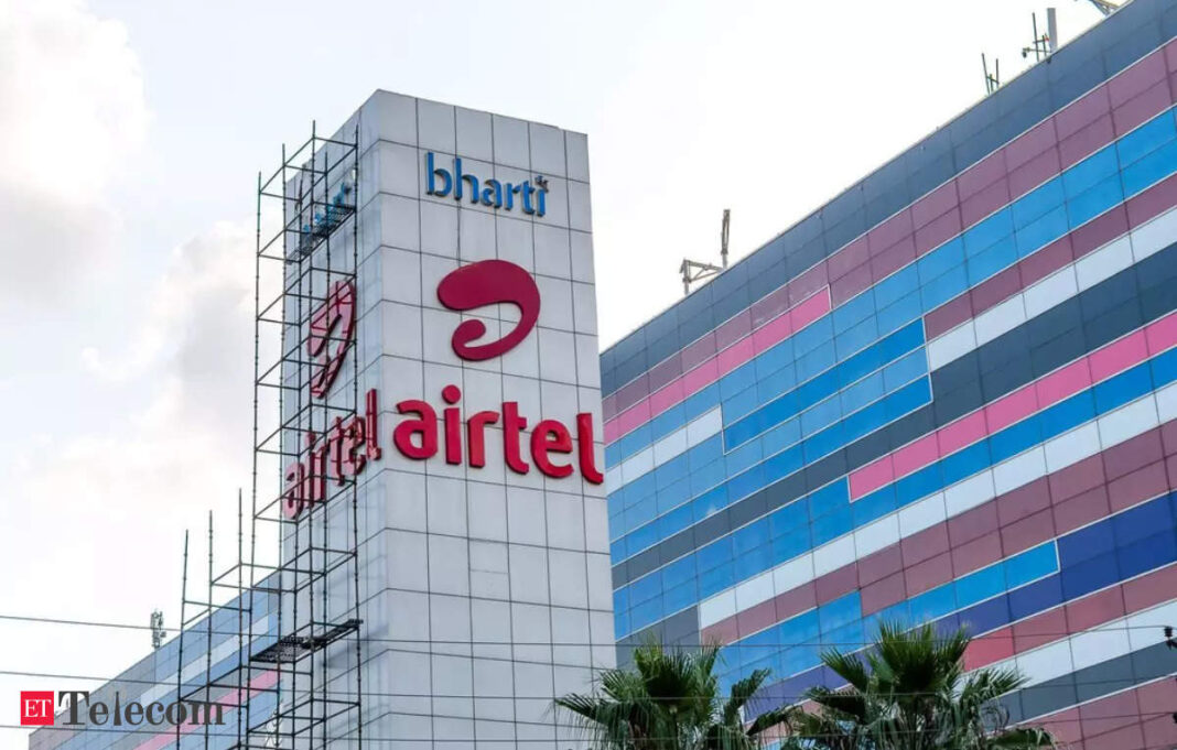 Bharti Airtel office building exterior with logo