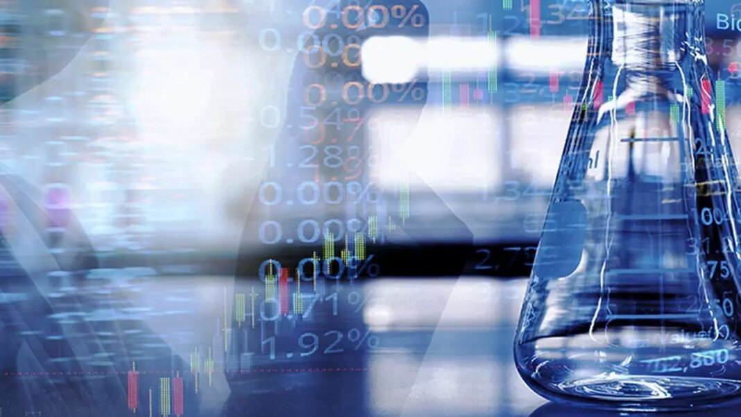 Science research with financial market overlay.