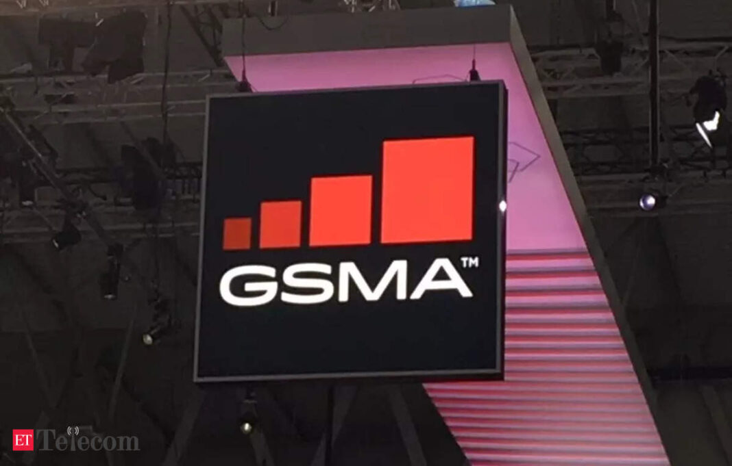 GSMA logo on display at an event