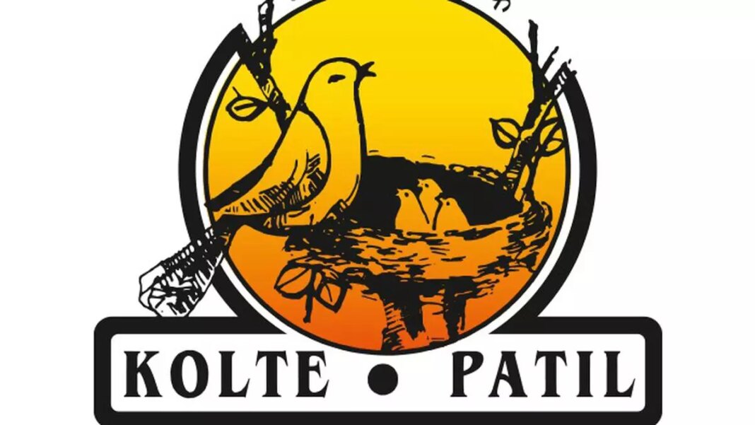 Kolte Patil logo with bird and nest graphic.