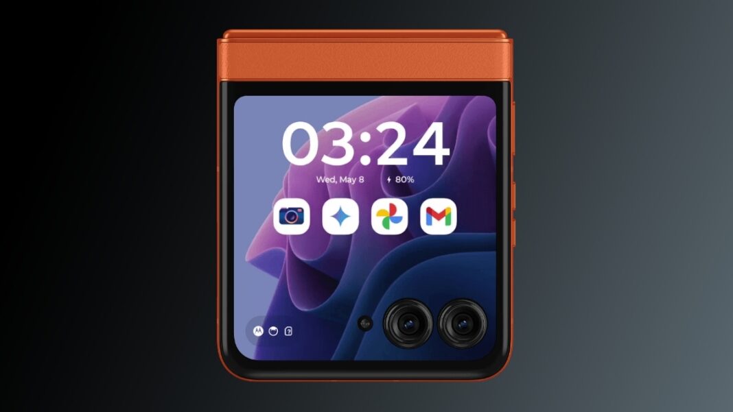 Smartphone showing time and app icons.